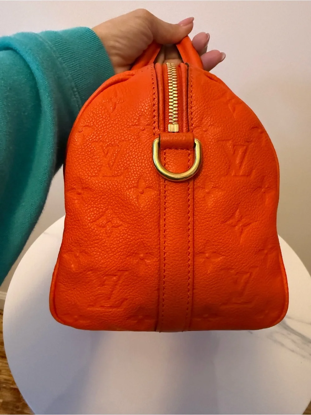Louis Vuitton Orient Monogram Empreinte Leather Speedy Bandouliere 25 w/ COA